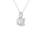 Round Brilliant Solitaire Lab-Grown Diamond Pendant - Image 6