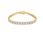 Classic Round Lab-Grown Diamond Tennis Bracelet (12.32ct) - Image 3