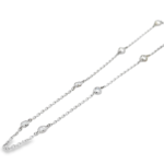 Bezel Lab-Grown Diamond Chain Necklace - Image 4