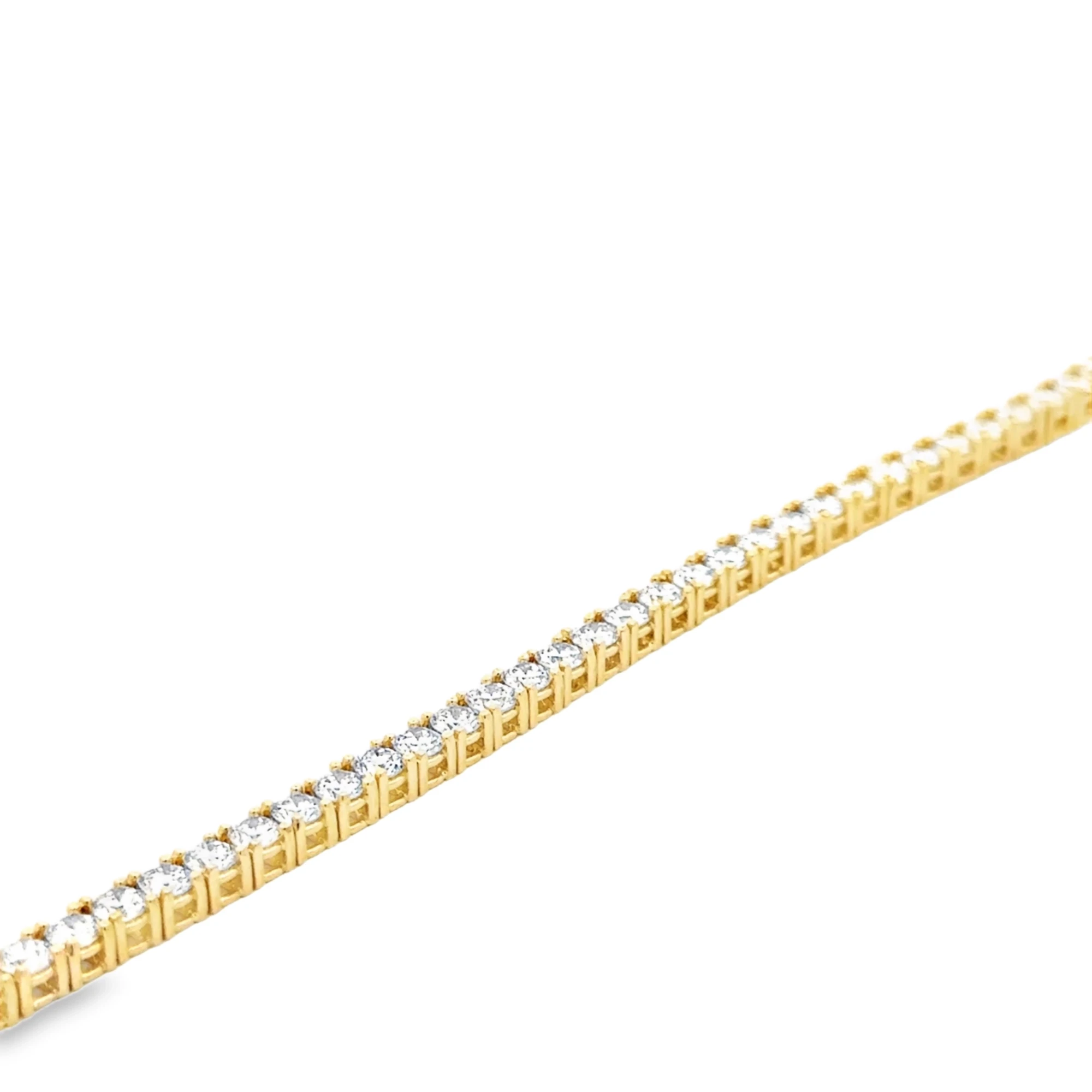 Classic Round Lab-Grown Diamond Tennis Bracelet (7.78ct)