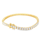 Classic Round Lab-Grown Diamond Tennis Bracelet (7.78ct) - Image 3
