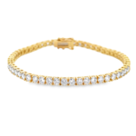 Classic Round Lab-Grown Diamond Tennis Bracelet (7.78ct) - Image 2