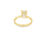 Emerald Cut Twisted Band Lab-Grown Diamond Ring - Image 8
