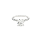 Round Brilliant Pavé Band Lab-Grown Diamond Ring - Image 6