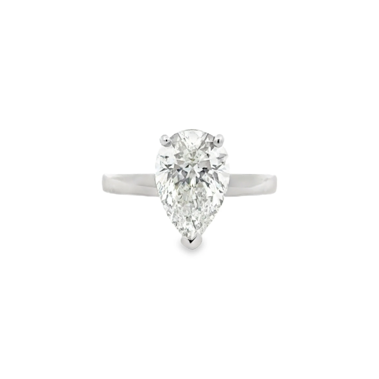 Pear Brilliant Solitaire Lab-Grown Diamond Ring