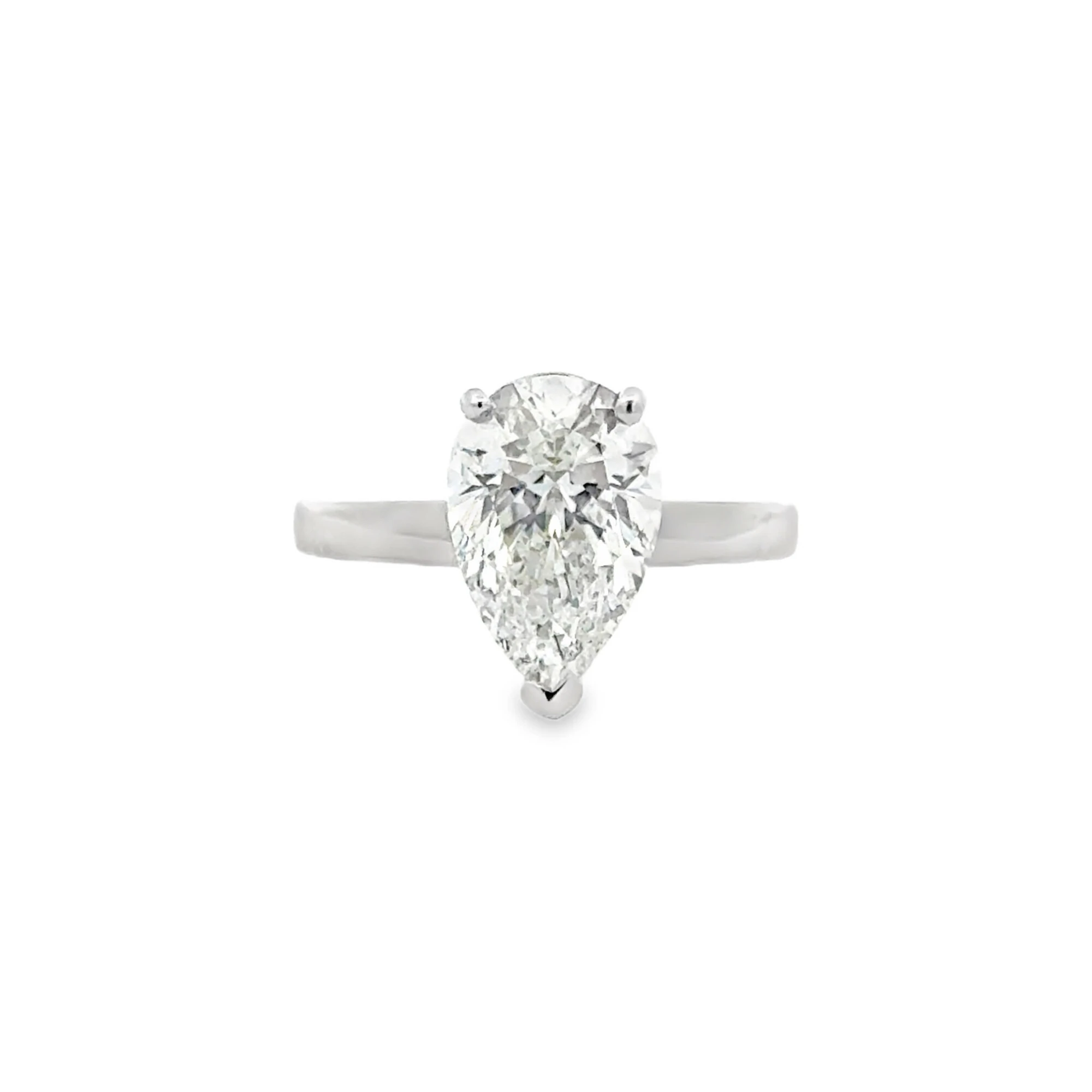 Pear Brilliant Solitaire Lab-Grown Diamond Ring
