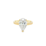 Pear Brilliant Solitaire Lab-Grown Diamond Ring - Image 4