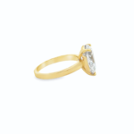 Pear Brilliant Solitaire Lab-Grown Diamond Ring - Image 7