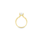 Emerald Cut Twisted Band Lab-Grown Diamond Ring - Image 3