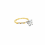 Round Brilliant Pavé Band Lab-Grown Diamond Ring - Image 2