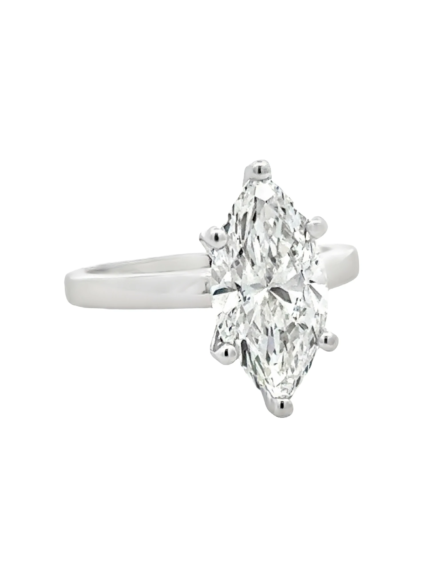 Marquise Brilliant Solitaire Lab-Grown Diamond Ring