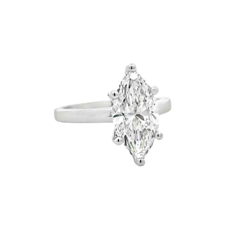 Marquise Brilliant Solitaire Lab-Grown Diamond Ring