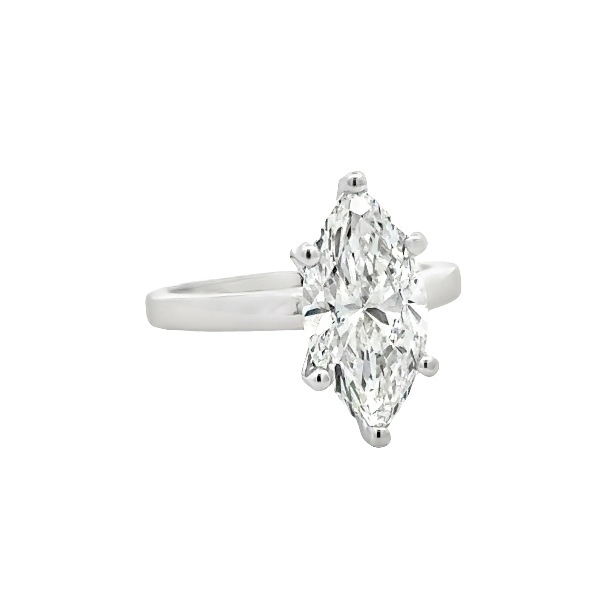 Marquise Brilliant Solitaire Lab-Grown Diamond Ring
