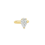 Pear Brilliant Solitaire Lab-Grown Diamond Ring - Image 5