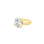 Heavy Prong Round Brilliant Solitaire Lab-Grown Diamond Ring - Image 7