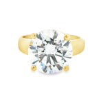 Heavy Prong Round Brilliant Solitaire Lab-Grown Diamond Ring - Image 2