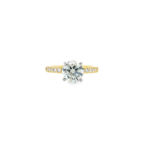 Round Brilliant Pavé Band Lab-Grown Diamond Ring - Image 5